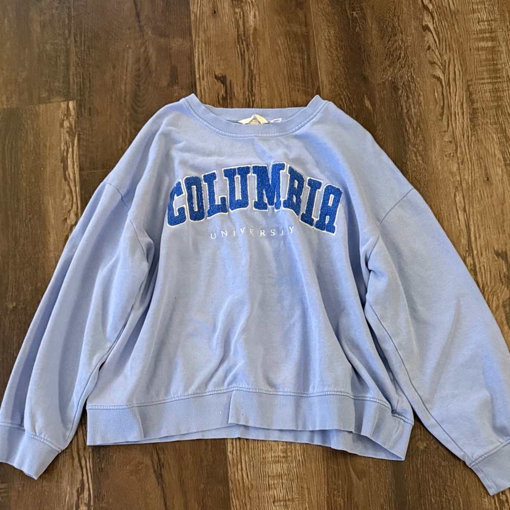 Columbia Women's Light Blue Crew Neck Sweater